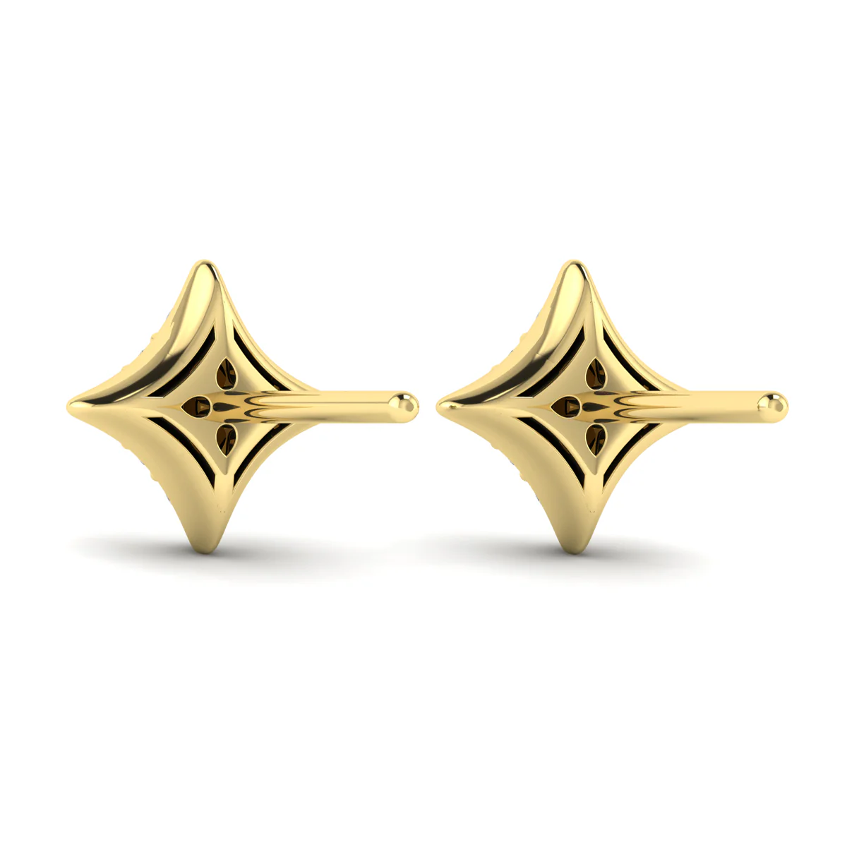 Vlora Estrella 14K Diamond Cluster Star Stud Earrings (Diamond 0.29CTW) - Image 8