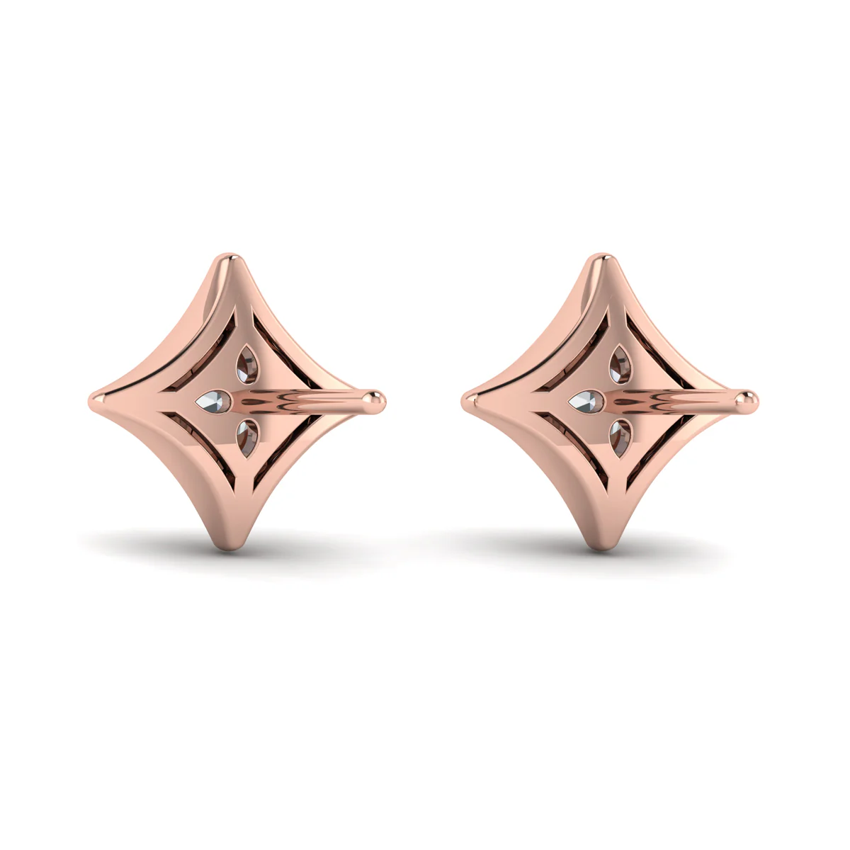 Vlora Estrella 14K Diamond Star Stud Earrings (Diamond 0.44CTW) - Image 2