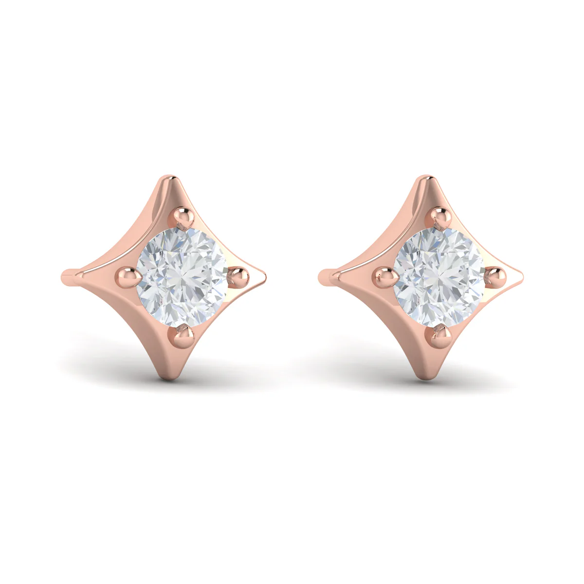 Vlora Estrella 14K Diamond Star Stud Earrings (Diamond 0.44CTW) - Image 3