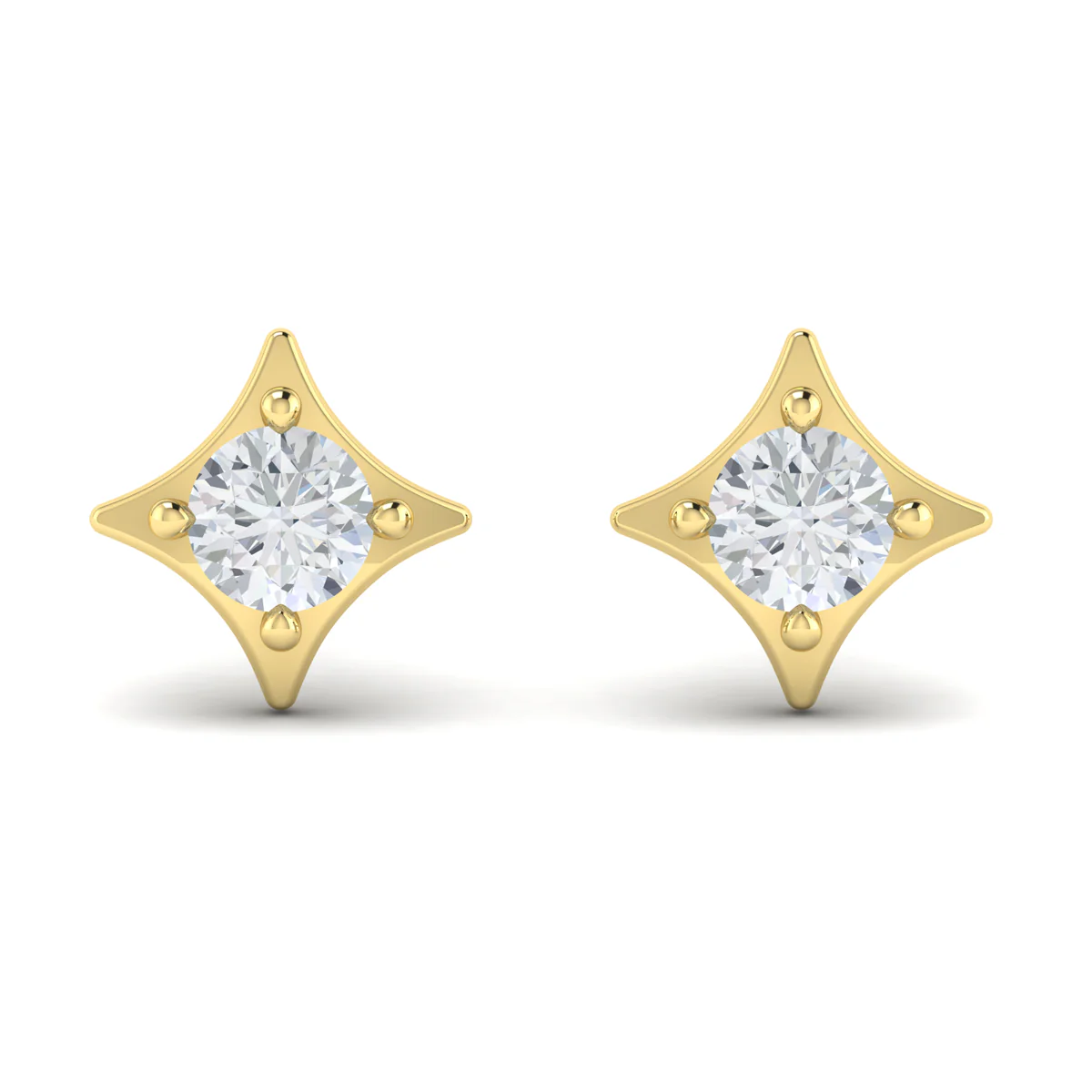 Vlora Estrella 14K Diamond Star Stud Earrings (Diamond 0.44CTW) - Image 7