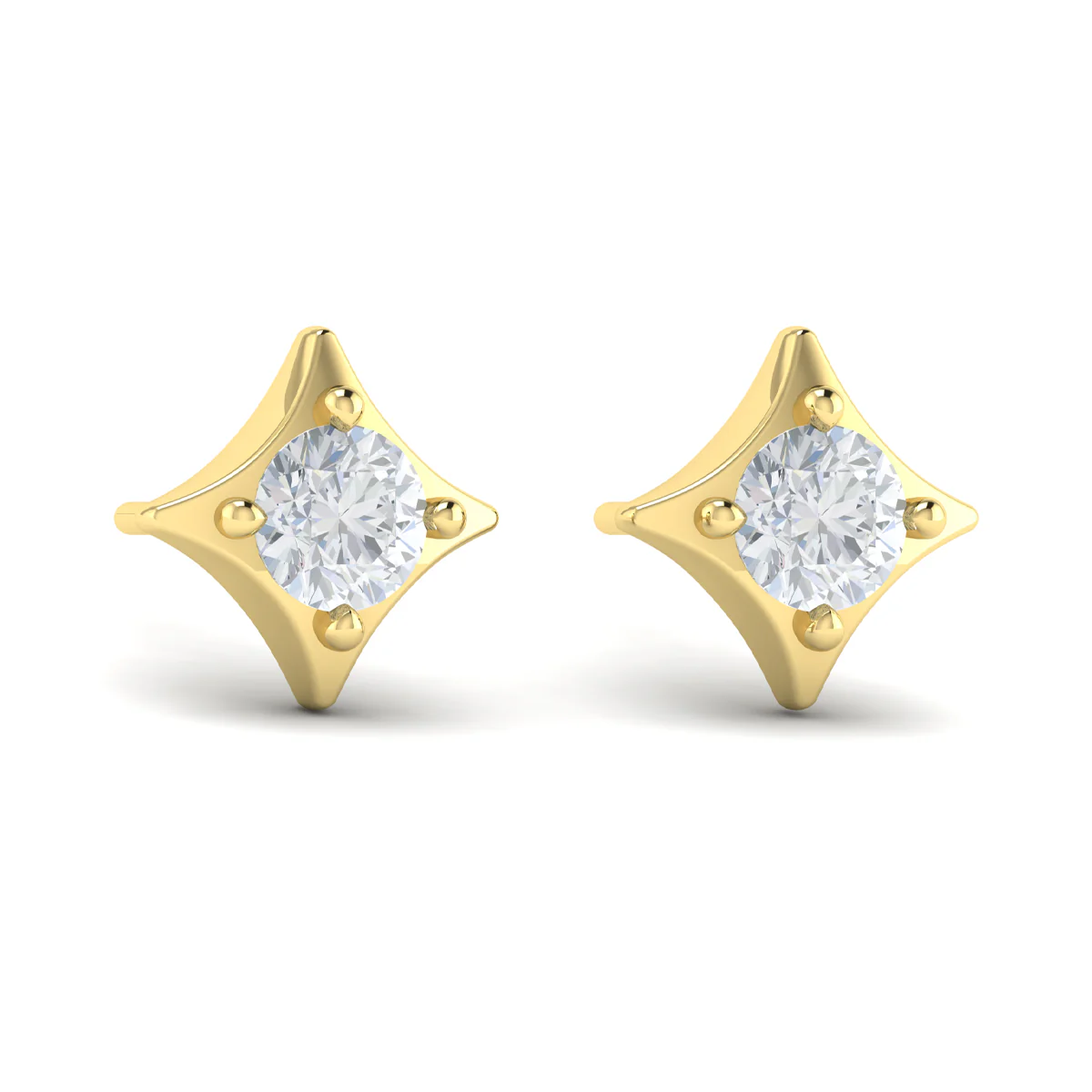 Vlora Estrella 14K Diamond Star Stud Earrings (Diamond 0.44CTW) - Image 9