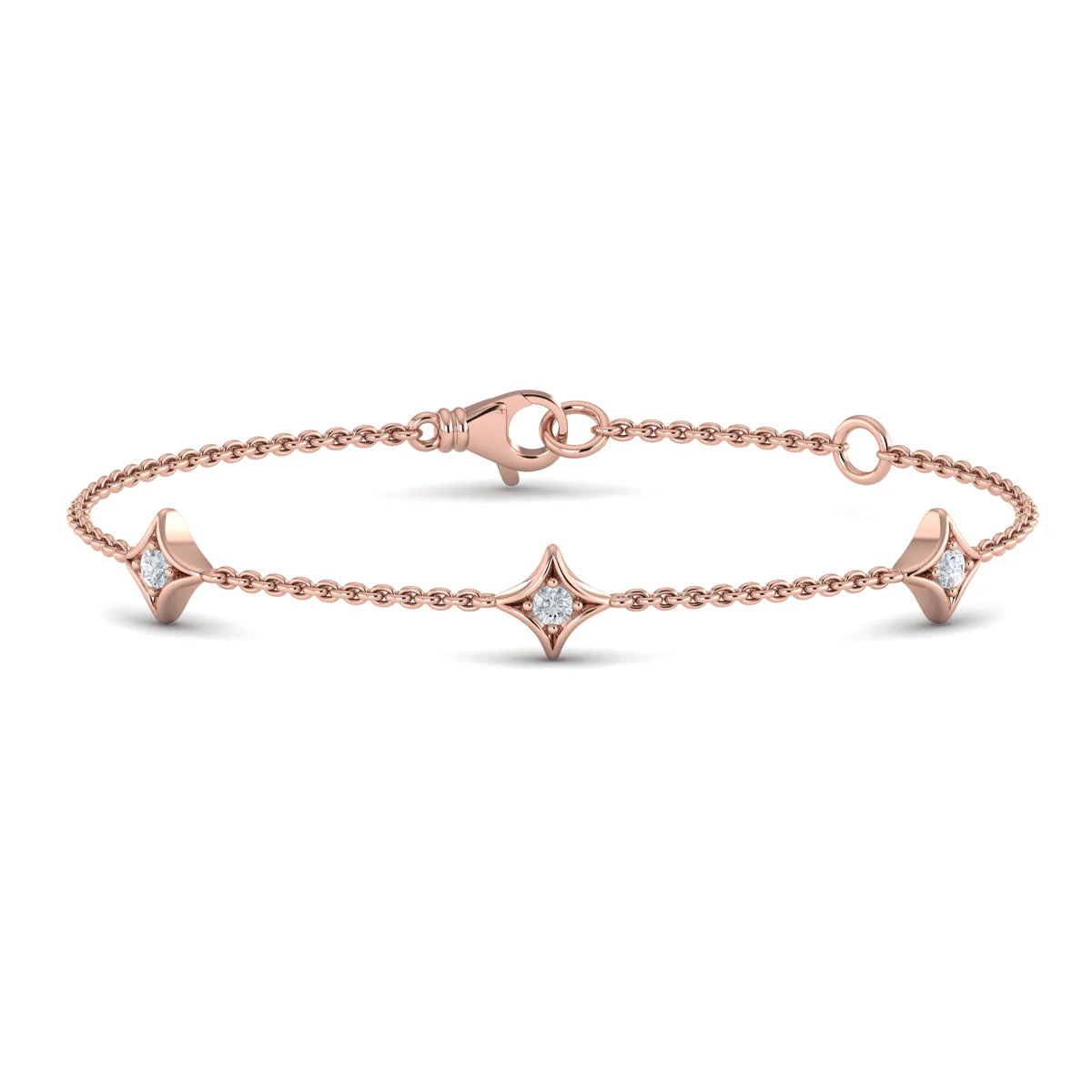 Vlora Estrella 14K Diamond Multi Vlora Star Bracelet (0.18CTW)