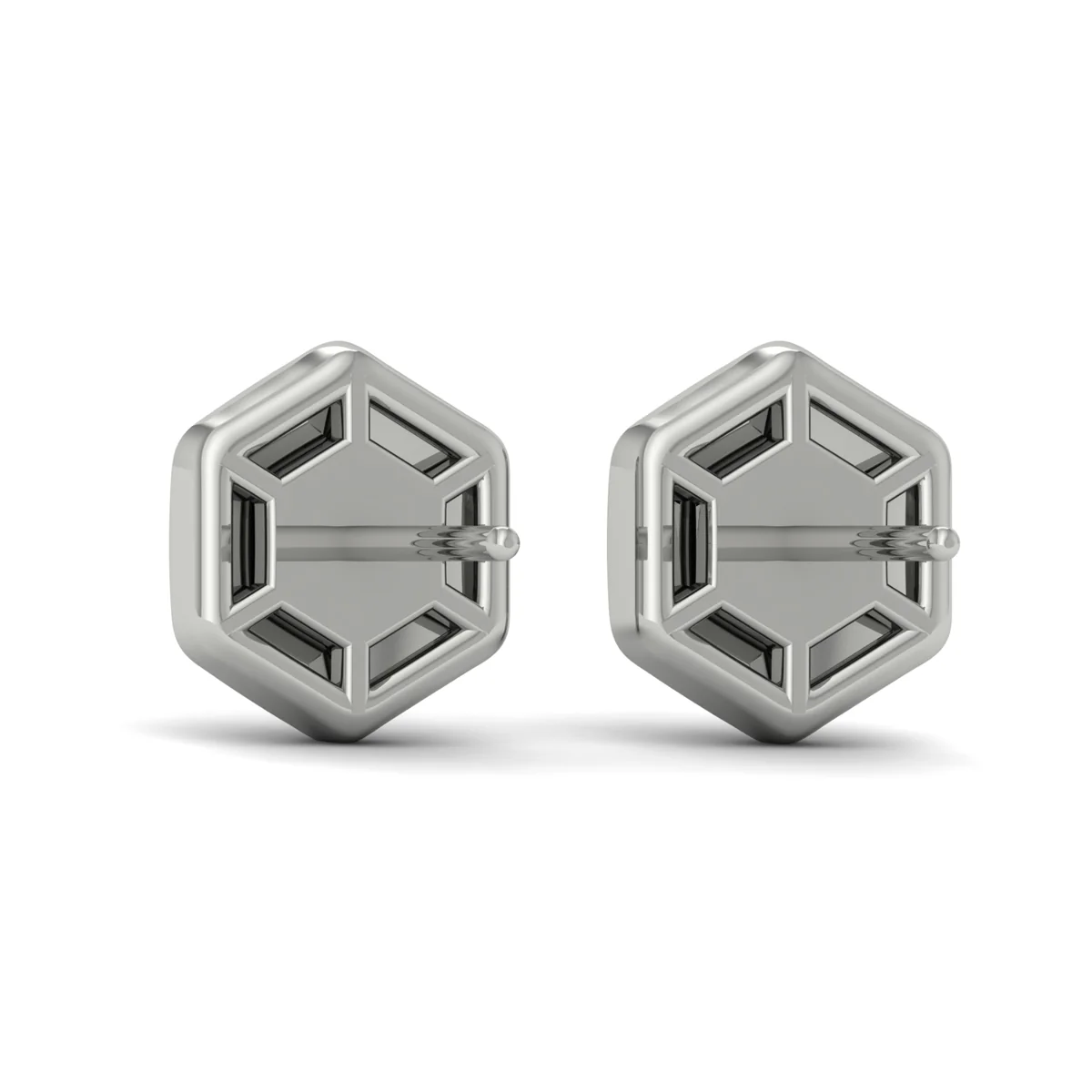 Vlora Serafina 14K Diamond Cluster Honeycomb Stud Earrings (0.18CTW) - Image 5