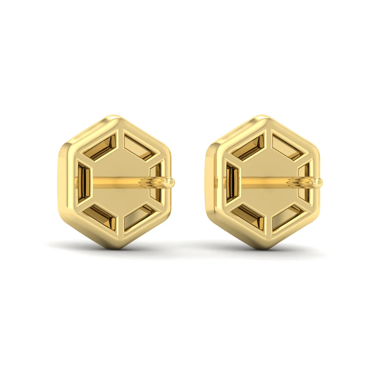Vlora Serafina 14K Diamond Cluster Honeycomb Stud Earrings (0.18CTW) - Image 8