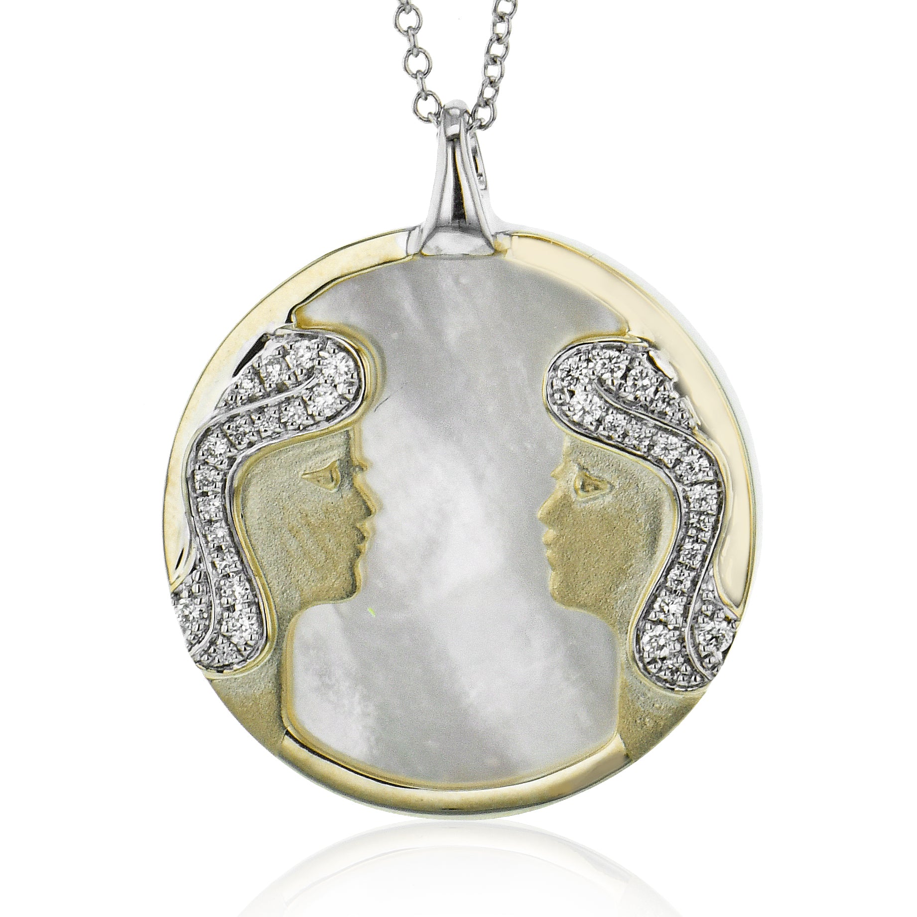 Zeghani Gemini Zodiac Sign Constellation Pendant