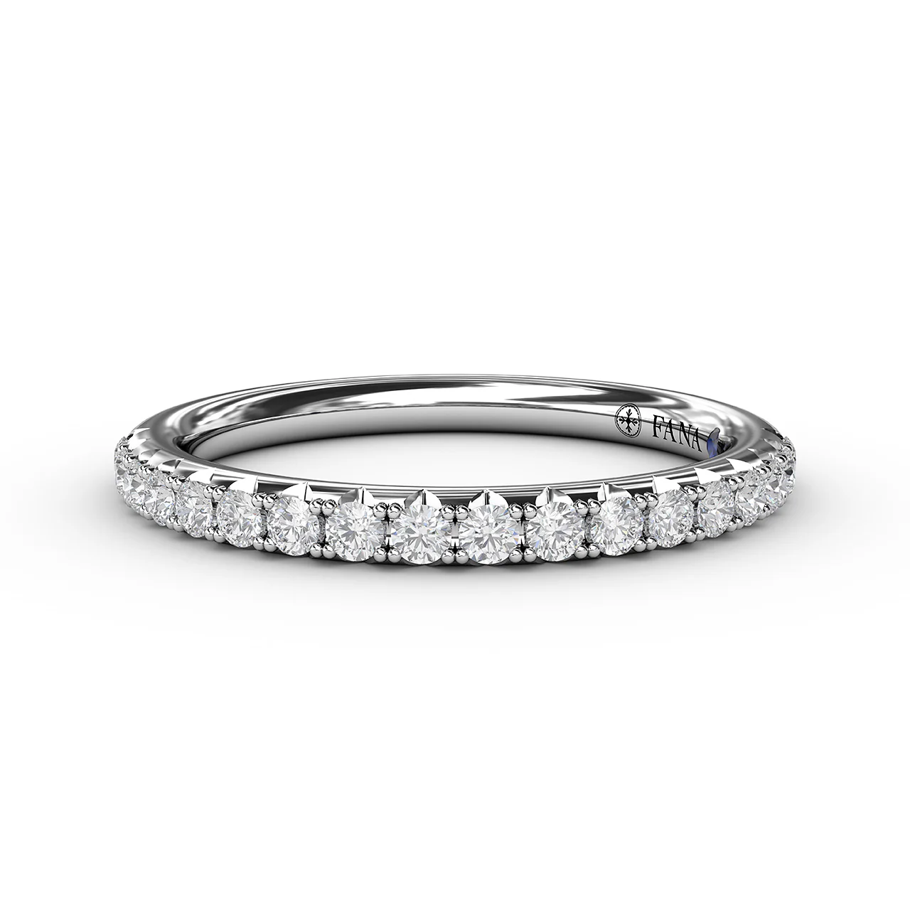 Fana Delicate Pave ½ Way Diamond Band