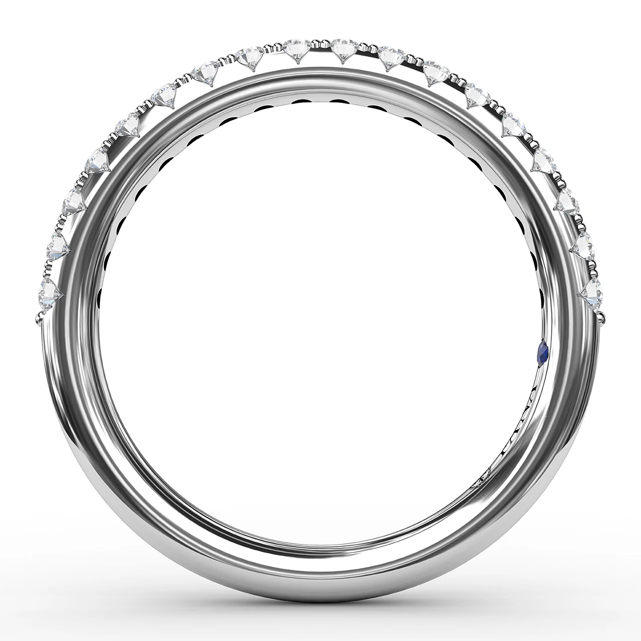 Fana Delicate Pave ½ Way Diamond Band - Image 2
