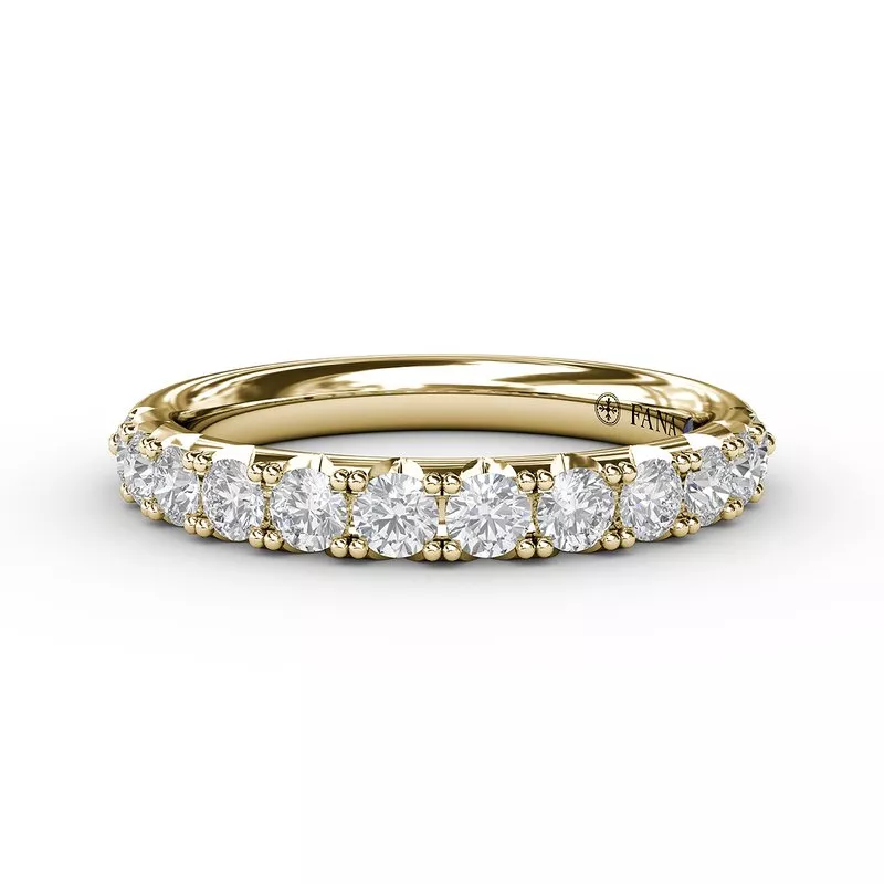 Fana Delicate Pave ½ Way Diamond Band - Image 3