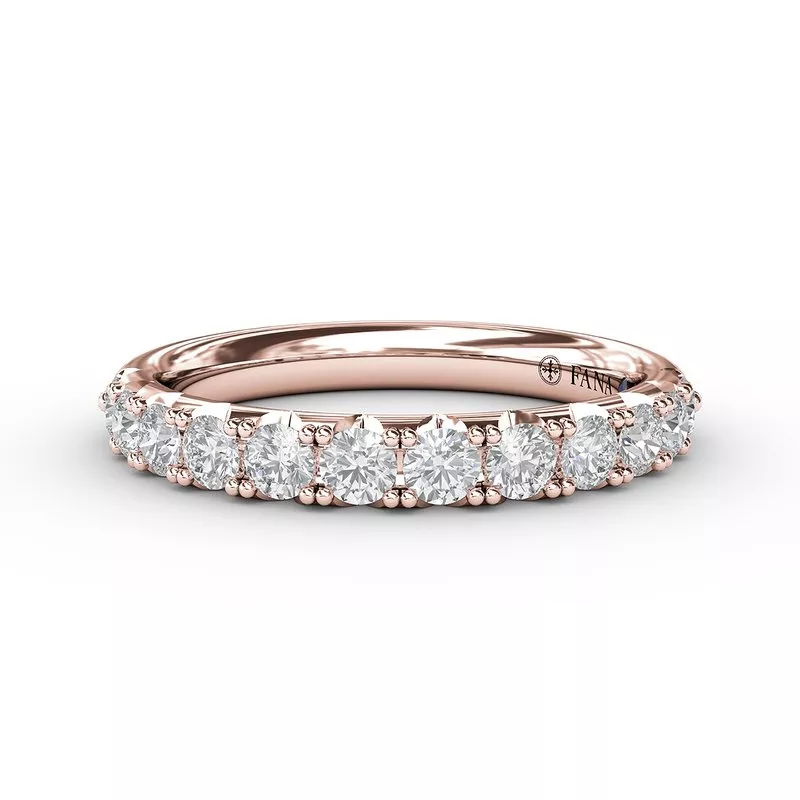 Fana Delicate Pave ½ Way Diamond Band - Image 4