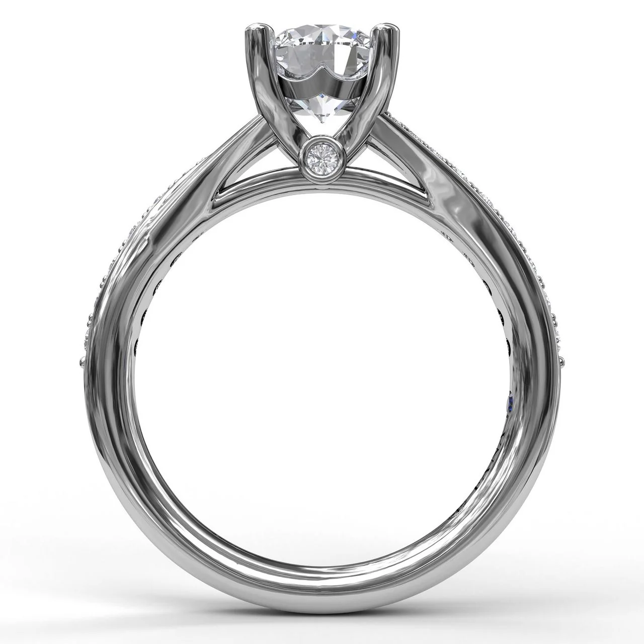 FANA Designer Split Band Engagement Ring Setting - Image 2
