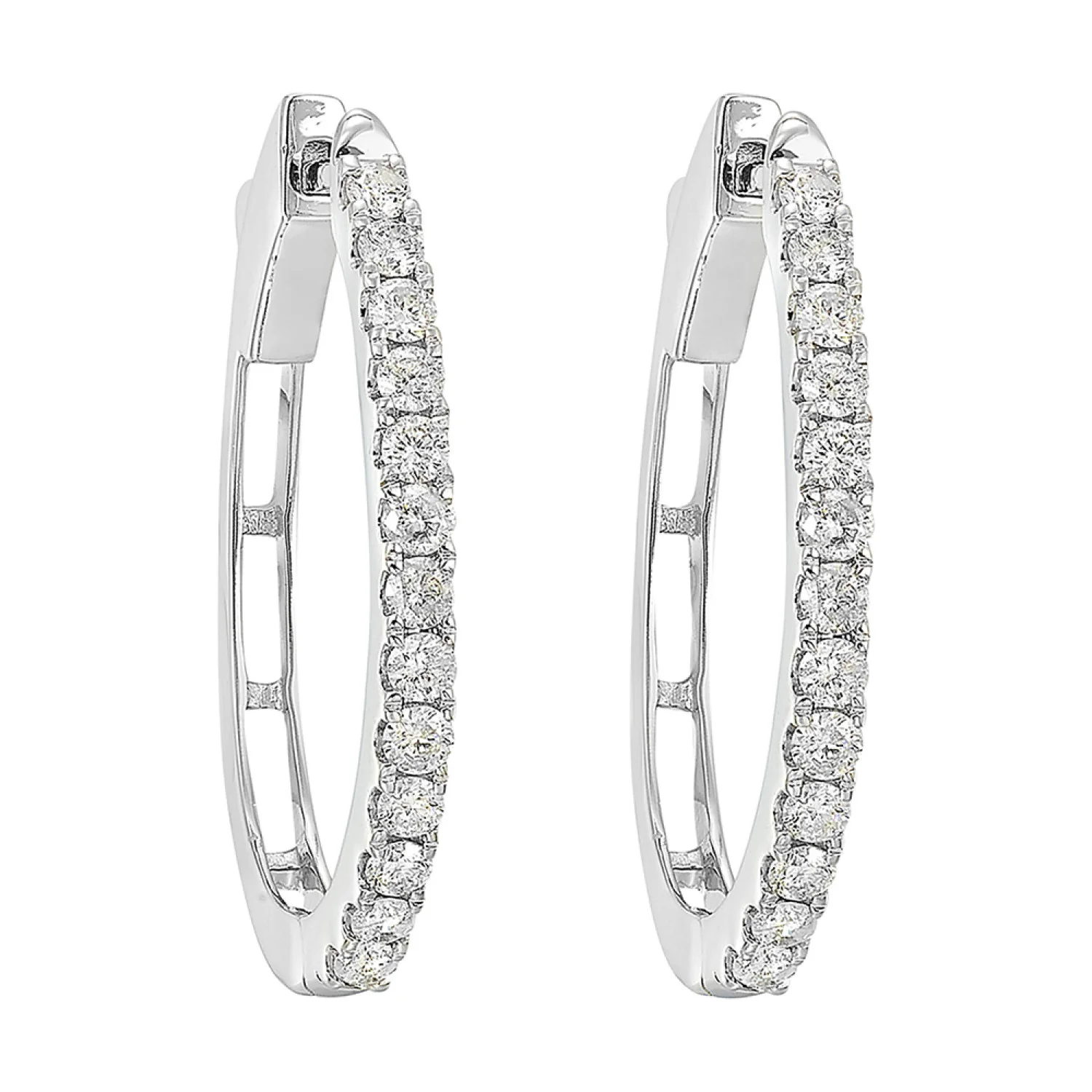 Diamond Hoops -Choose your Carat Weight