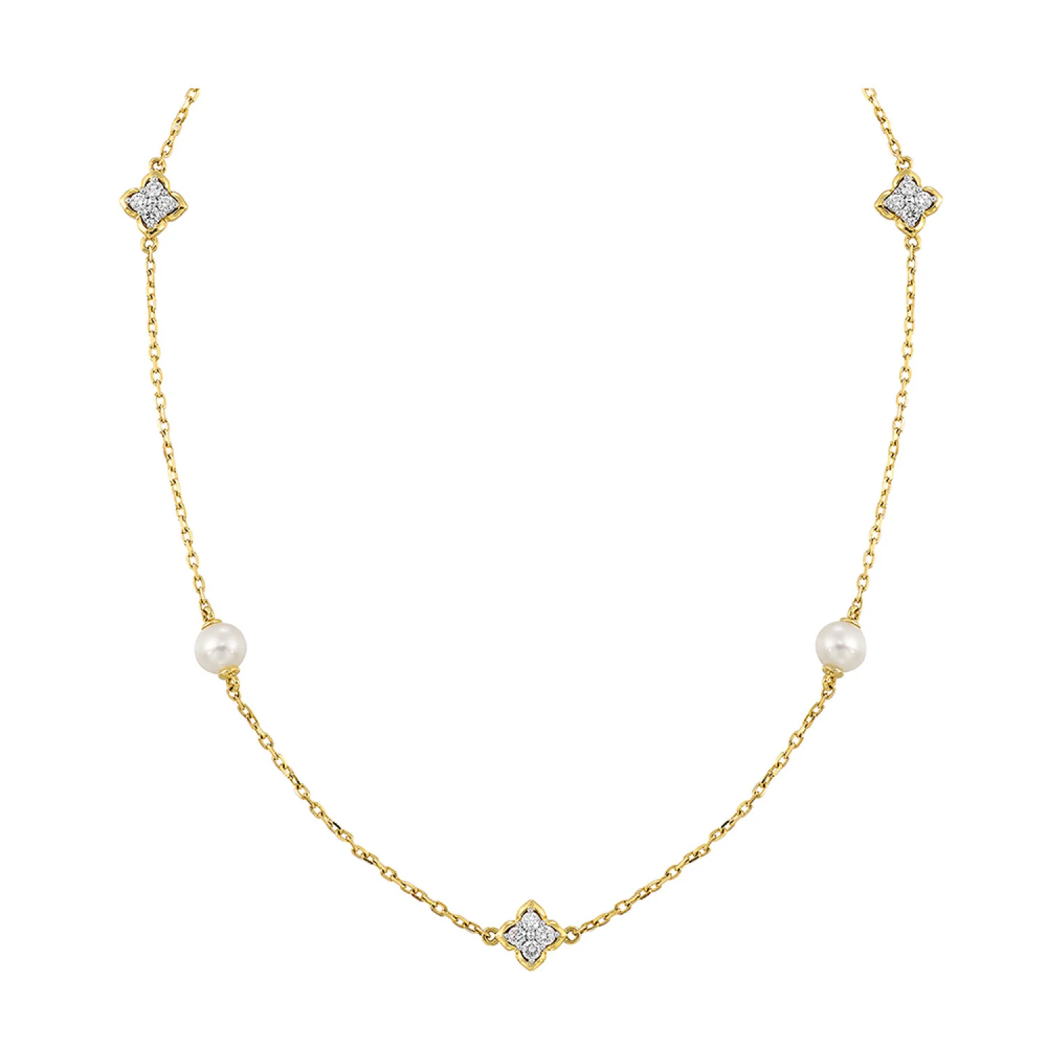 Diamond & Pearl Necklace