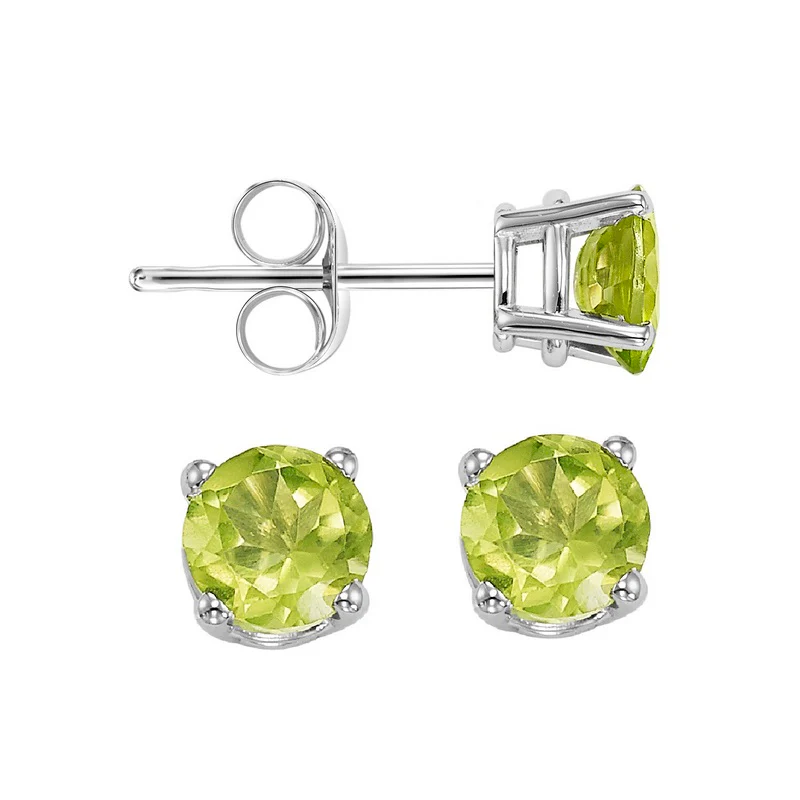 Peridot Studs 4.5mm