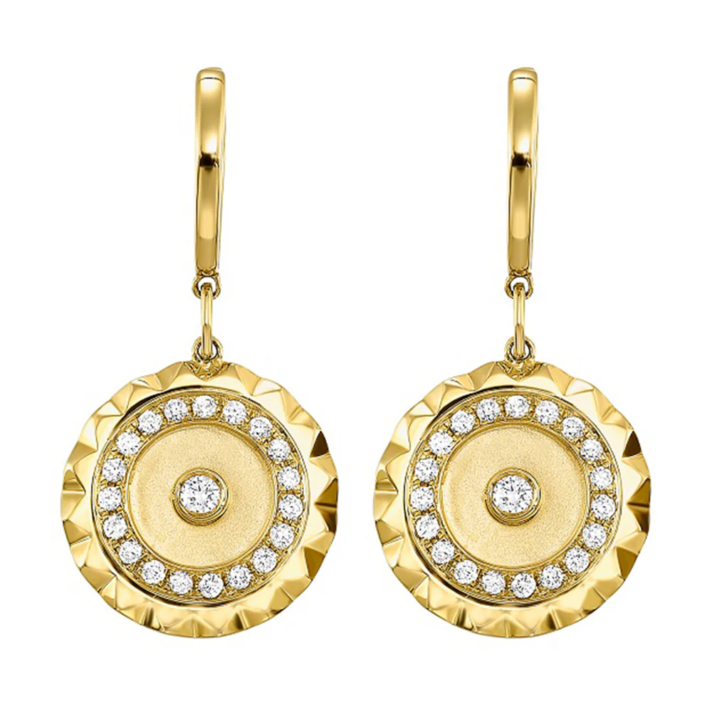 14Kt Yellow Gold Diamond 1/2Ctw Earring