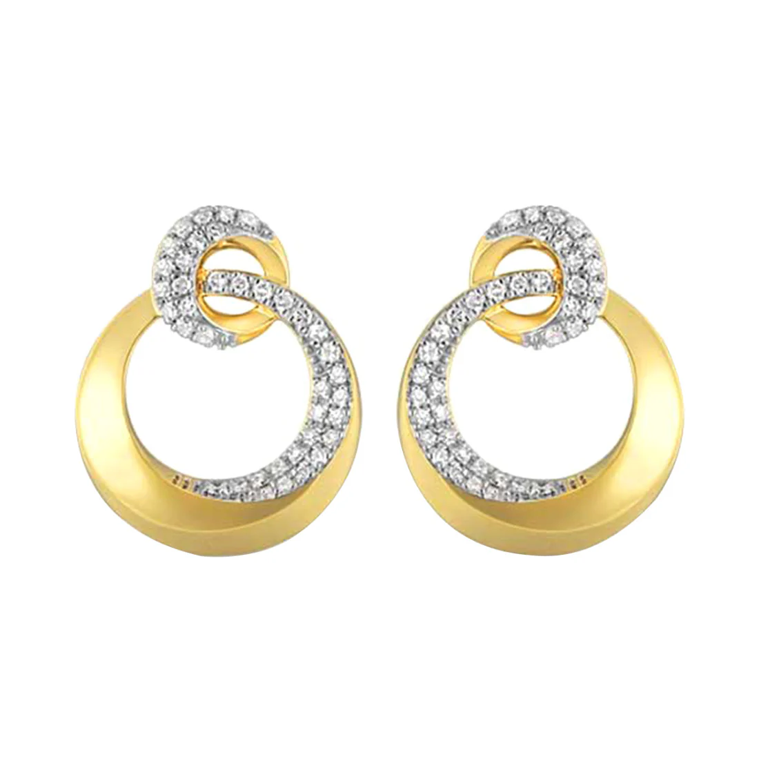 14Kt Yellow Gold Diamond 1/2Ctw Earring