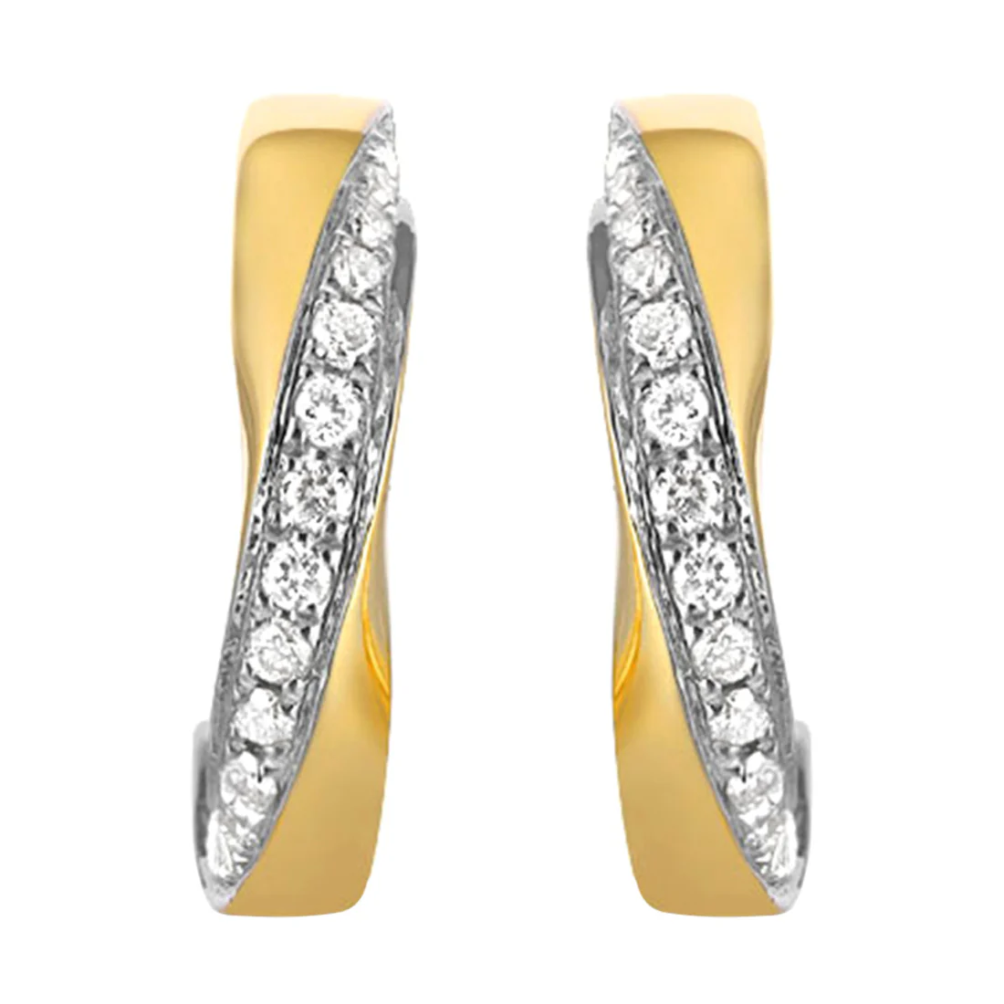 14Kt Yellow Gold Diamond 1/4Ctw Earring