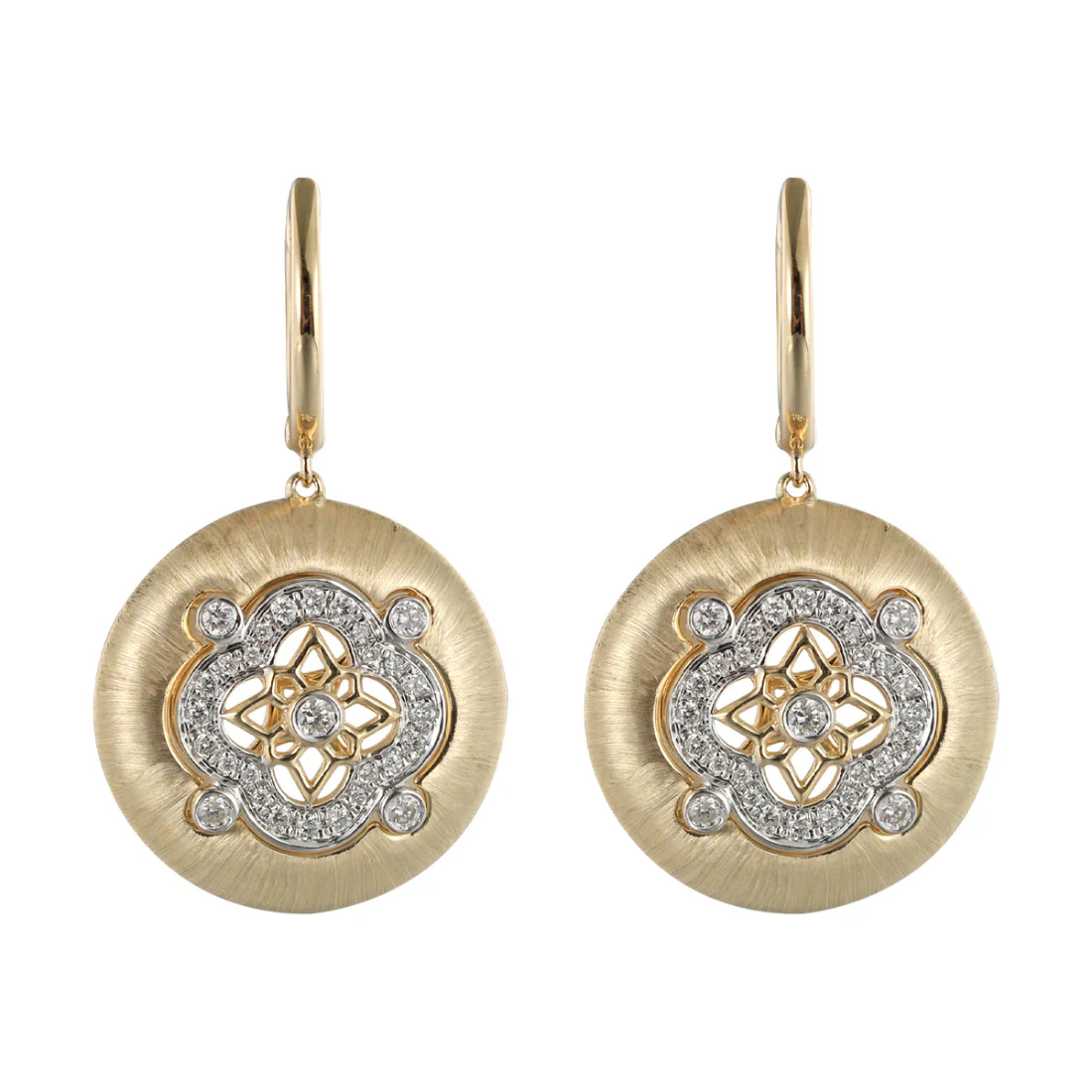 14Kt Yellow Gold Diamond 1/3Ctw Earring