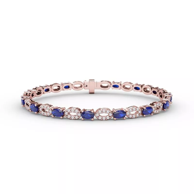 Fana Sapphire & Diamond Bracelet - Image 3