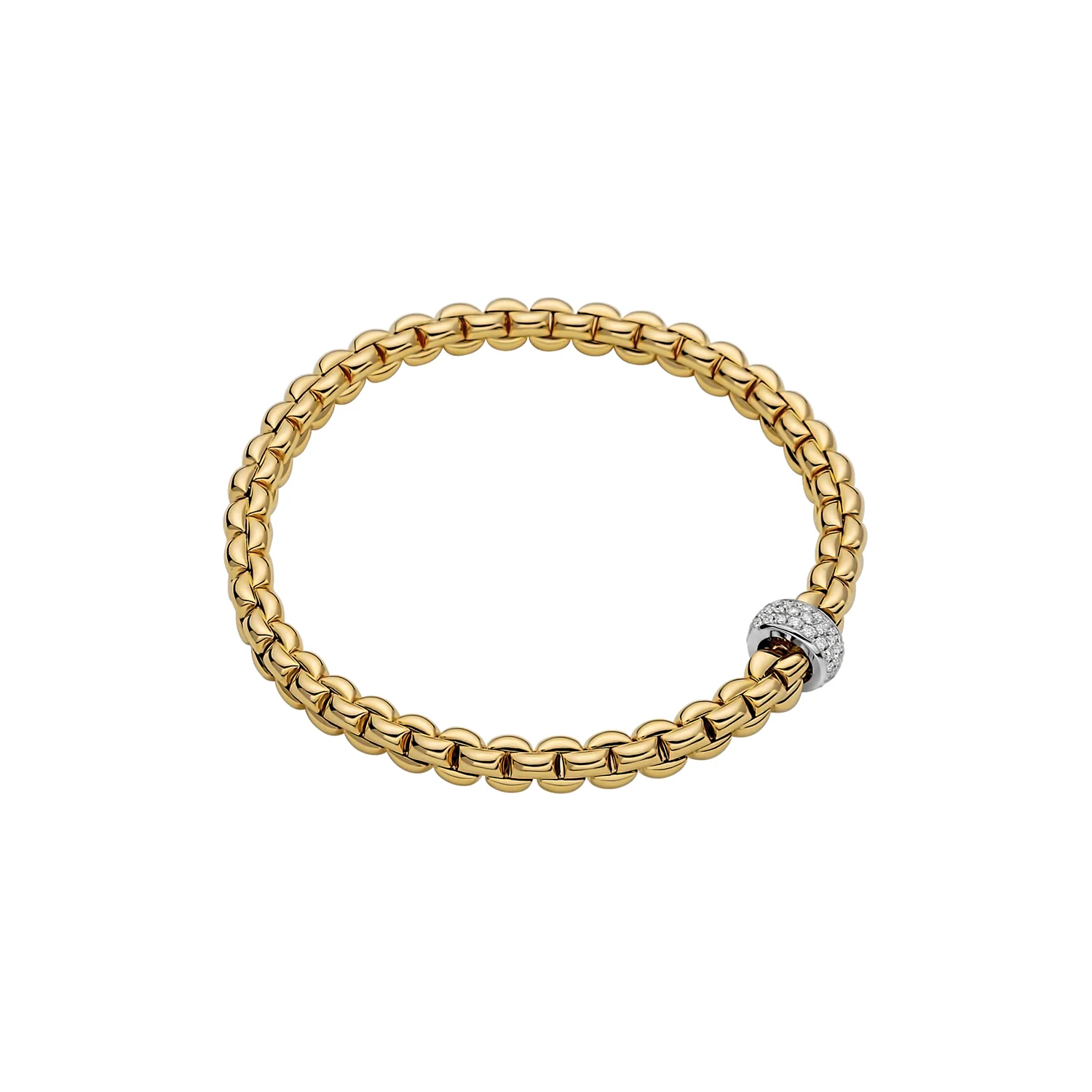 Fope Flex'it 18K Gold Diamond Bracelet (0.37CTW) - Image 2
