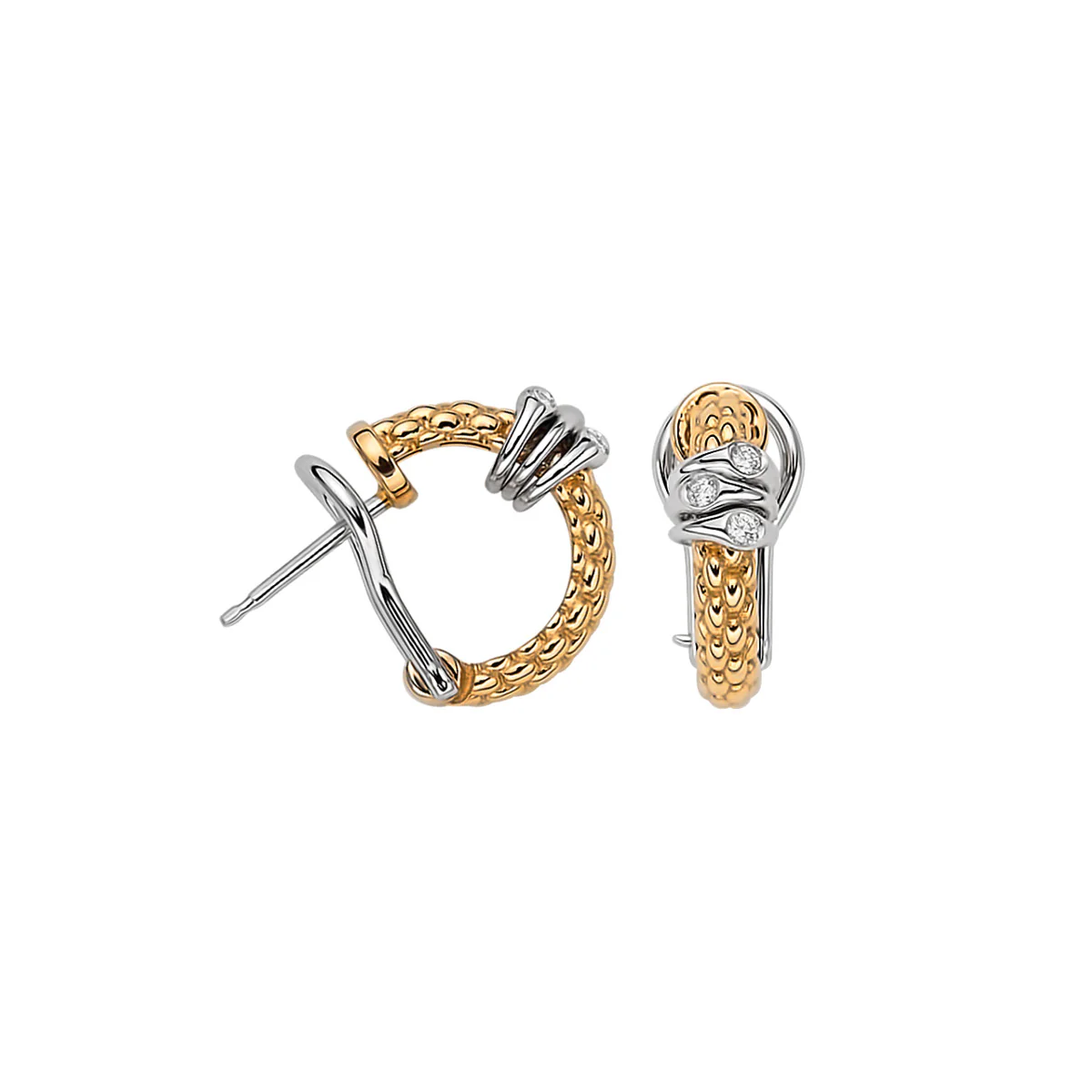 Fope PRIMA Hoops with Diamond Accents (0.08CTW) - Image 2