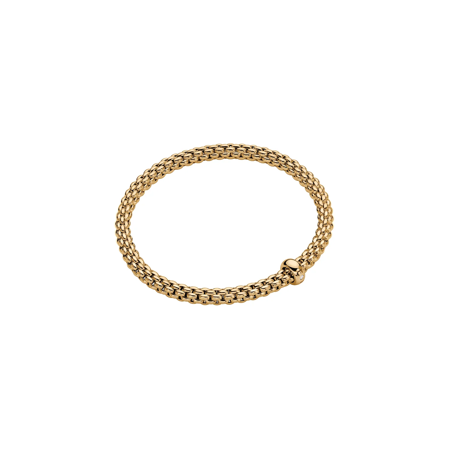 Fope SOLO 18K Gold Diamond Bracelet (0.01 CTW) - Image 2