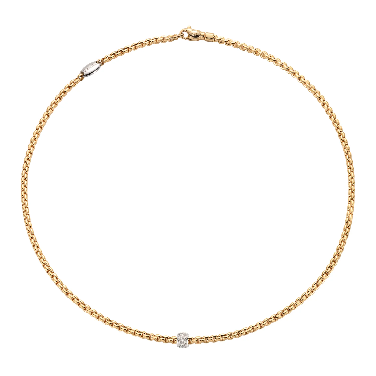 Fope EKA Mesh Diamond Necklace (0.19 CTW) - Image 3