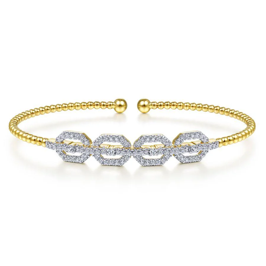 Gabriel & Co. Bujukan Yellow Gold Bracelet (0.59 CTW)