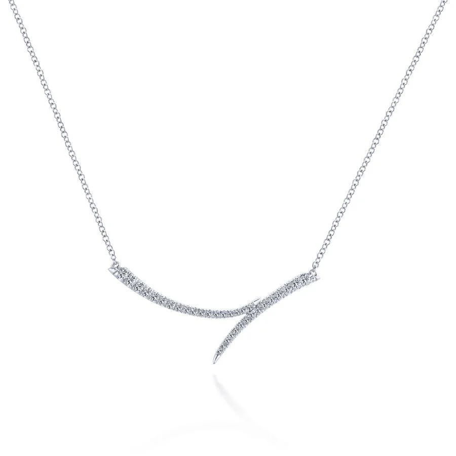 Gabriel & Co. Kaslique White Gold Necklace (0.24 CTW) - Image 2