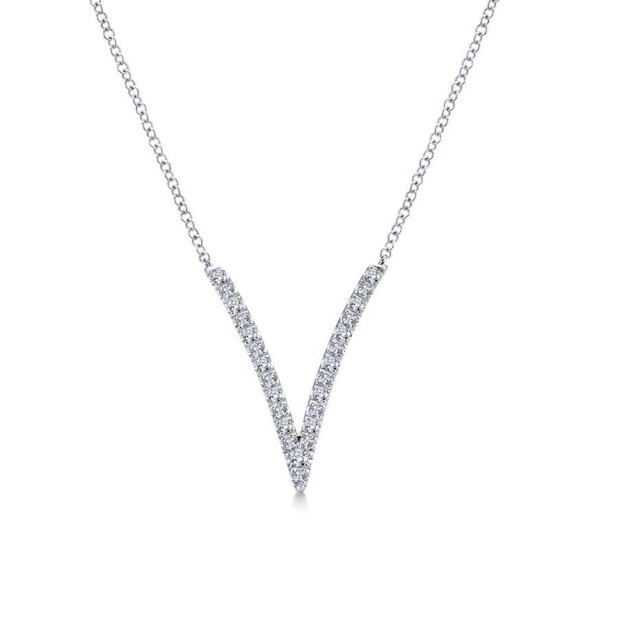 Gabriel & Co. Kaslique White Gold Necklace (0.29 CTW) - Image 2