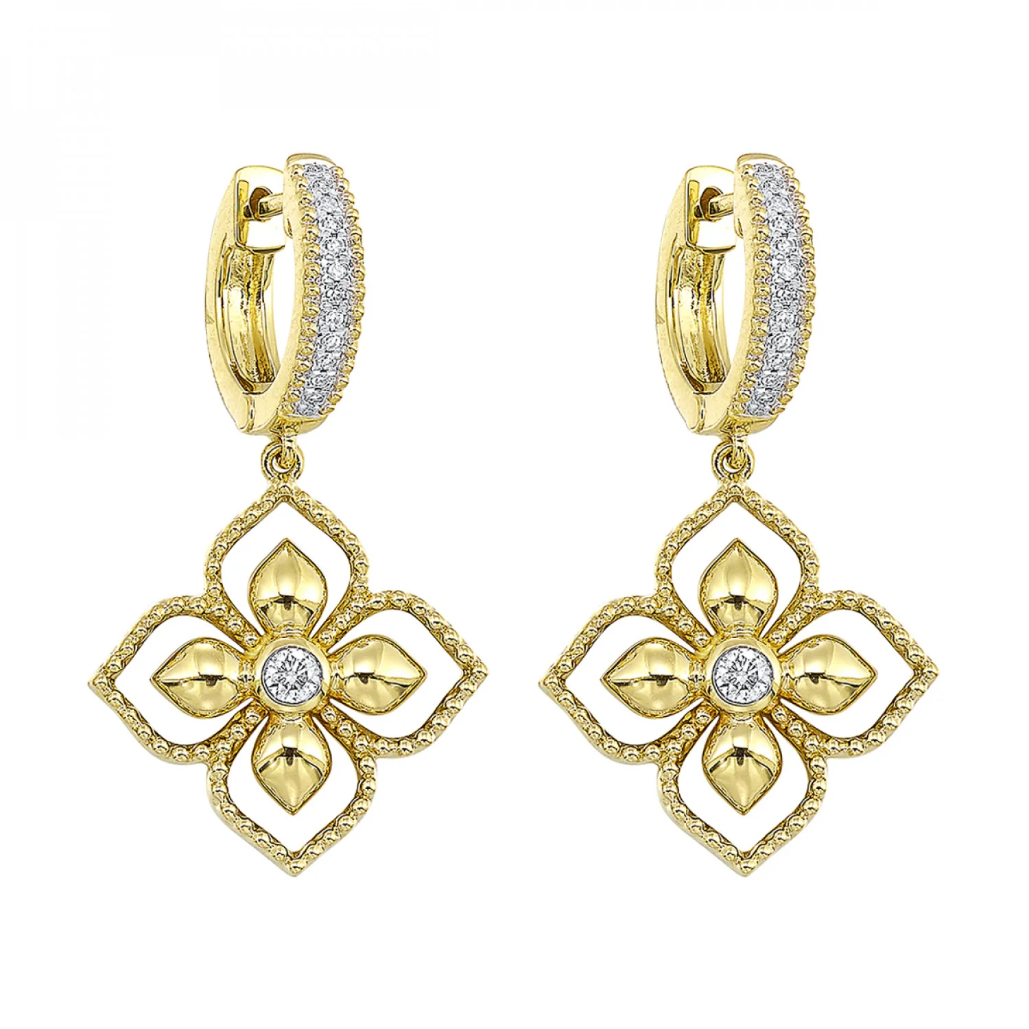 Gold Diamond Earrings