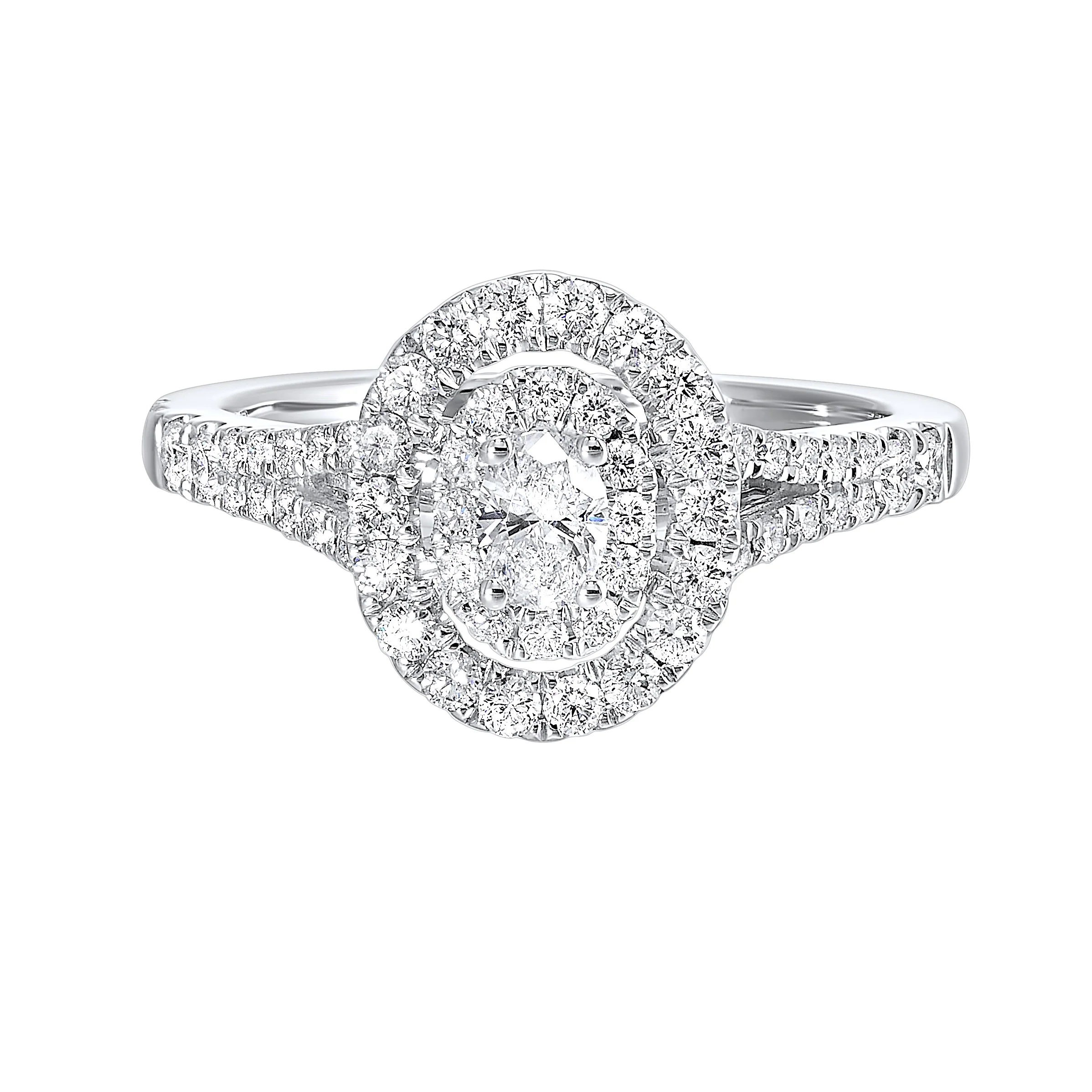 Halo Complete Engagement Ring (0.75 CTW)
