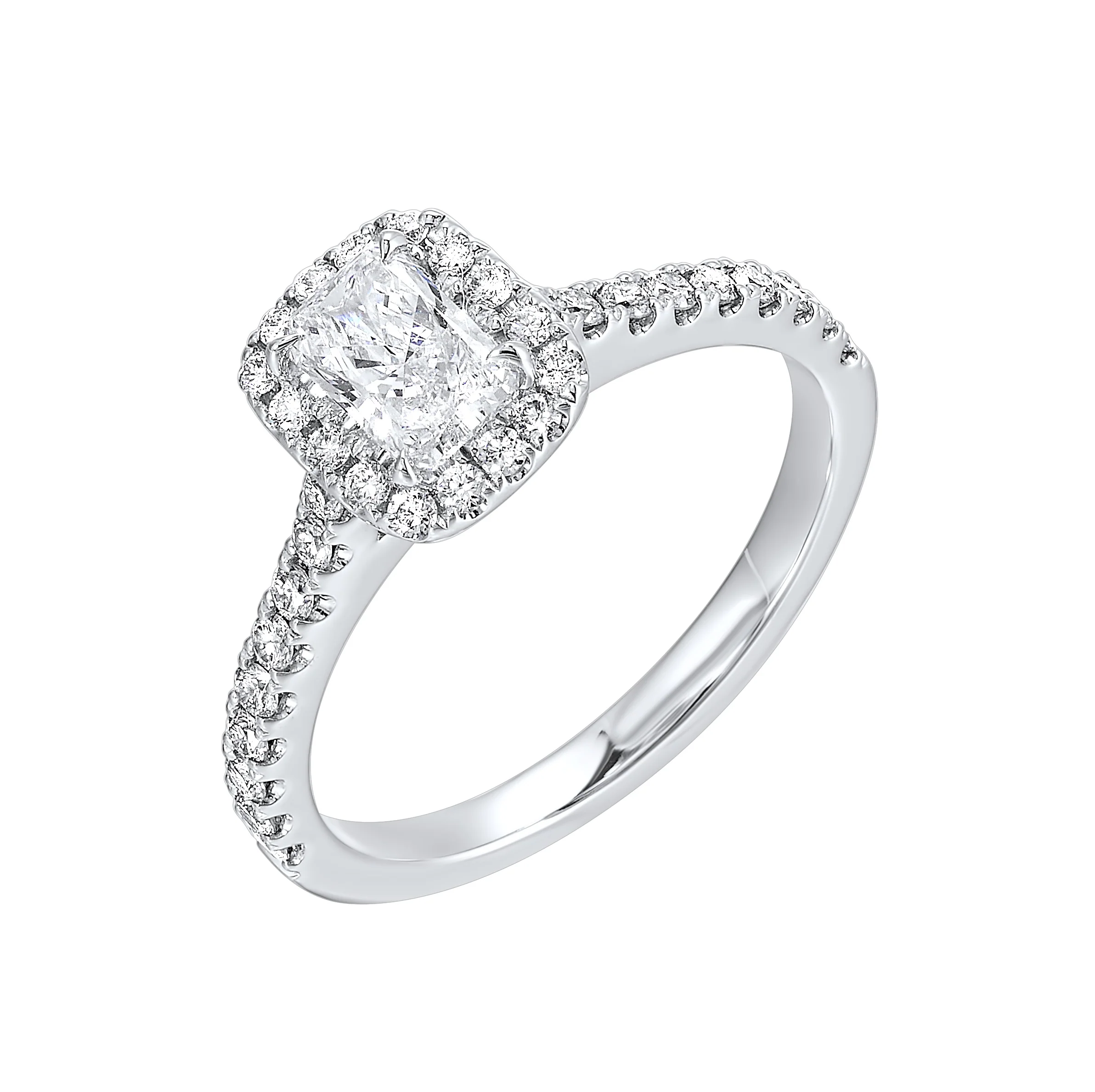 Halo Complete Engagement Ring (0.88 CTW) - Image 2