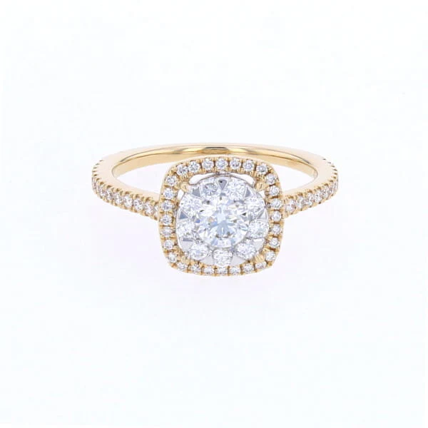 Halo Illusion Complete Engagement Ring (0.83CTW) - Image 2