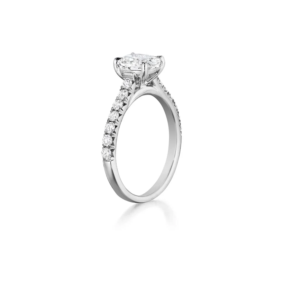 Henri Daussi Cushion Collection Diamond Ring Setting (0.40 CTW) - Image 2