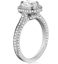 Henri Daussi Cushion Collection Diamond Ring Setting (0.7 CTW) - Image 2