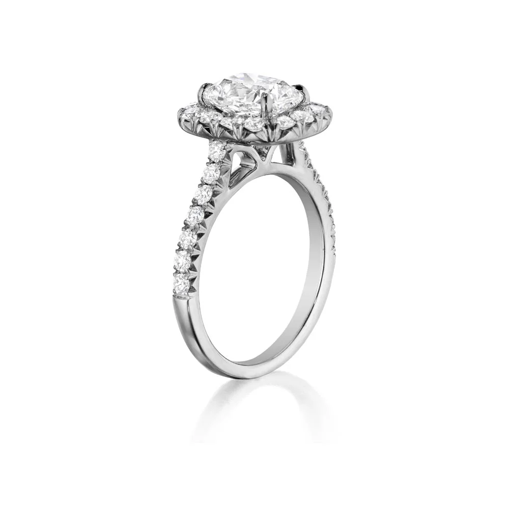 Henri Daussi Cushion Collection Diamond Ring Setting (0.70 CTW) - Image 2