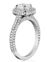 Henri Daussi Cushion Collection Diamond Ring Setting (0.8 CTW) - Image 2