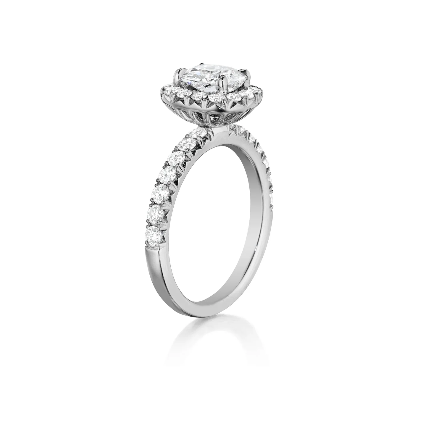 Henri Daussi Cushion Collection Diamond Ring Setting (0.90 CTW) - Image 2