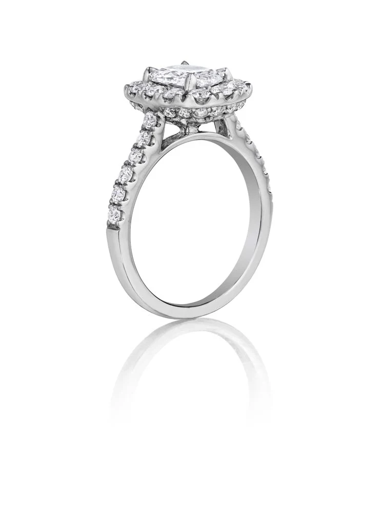Henri Daussi Cushion Collection Diamond Ring Setting (1.00 CTW) - Image 2
