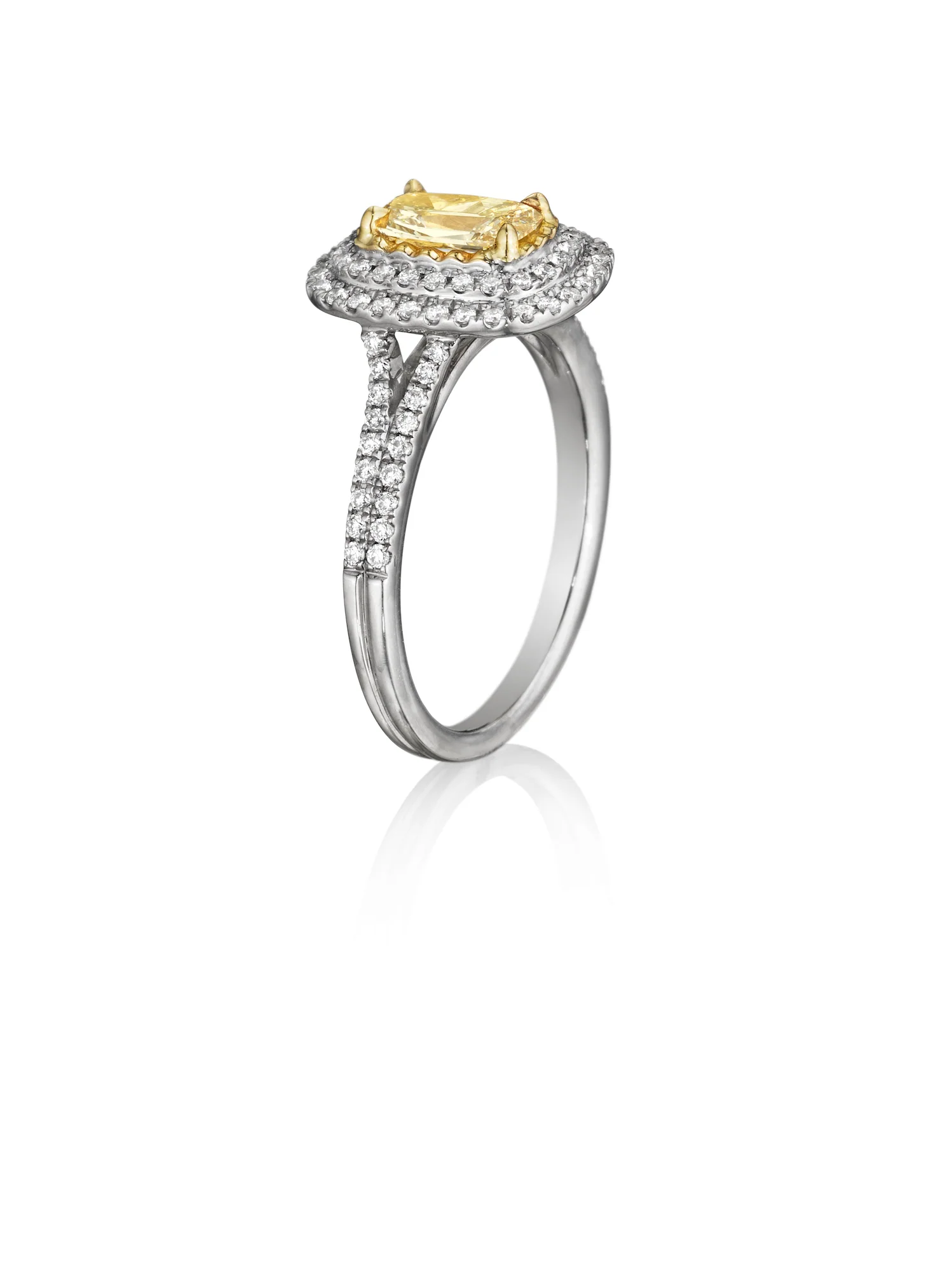 Henri Daussi Cushion Collection Diamond Ring Setting (1.05 CTW) - Image 2