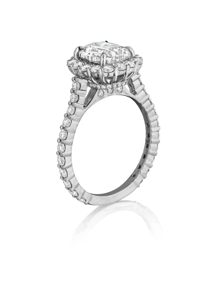 Henri Daussi Cushion Collection Diamond Ring Setting (1.45 CTW) - Image 2
