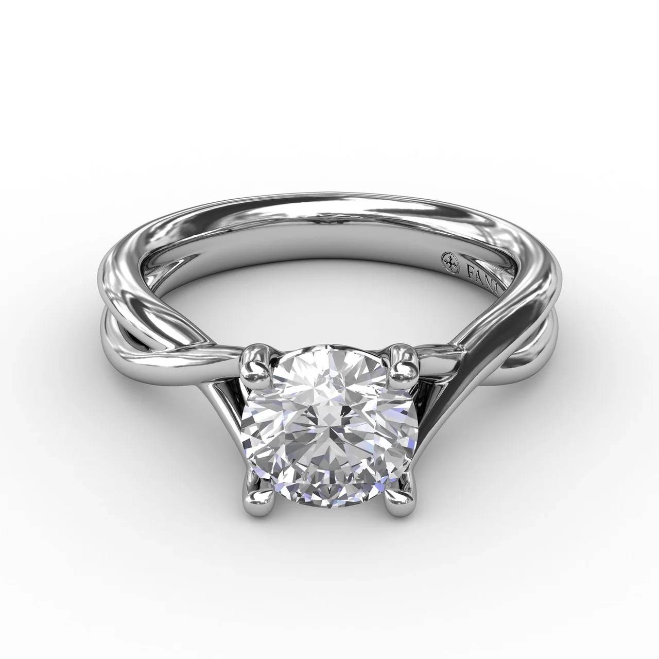 FANA Infinity Solitaire Engagement Ring Setting - Image 3