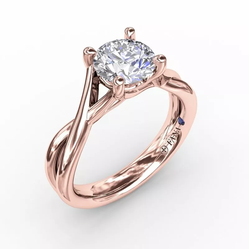 FANA Infinity Solitaire Engagement Ring Setting - Image 5