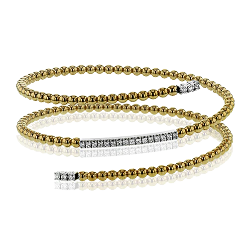 Simon G Bangle in 18k Gold with Diamonds