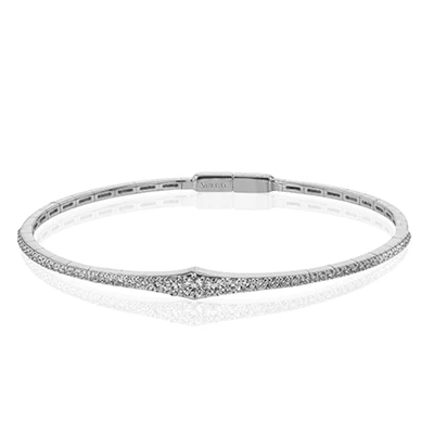 Simon G Bangle in 18k Gold with Diamonds