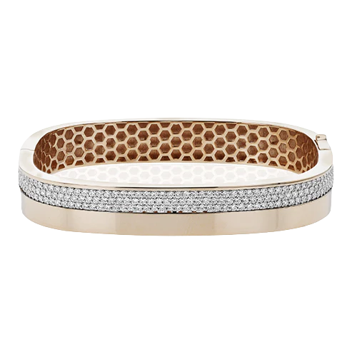 Simon G Bangle in 18k Gold with Diamonds