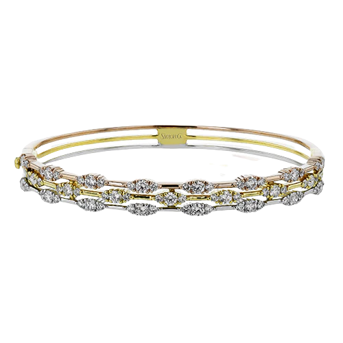 Simon G Bangle in 18k Gold with Diamonds