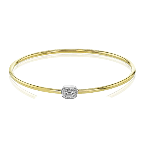Simon G Bangle in 18k Gold with Diamonds