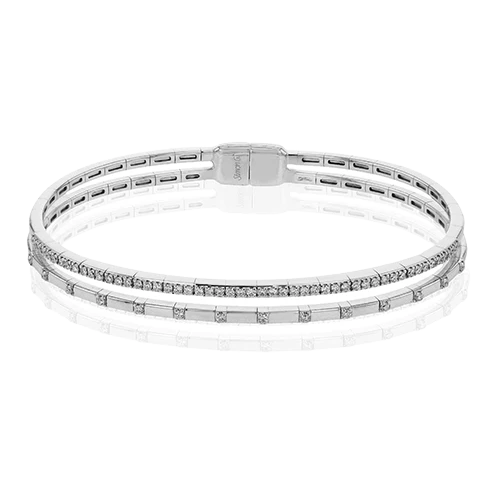 Simon G Bangle in 18k Gold with Diamonds
