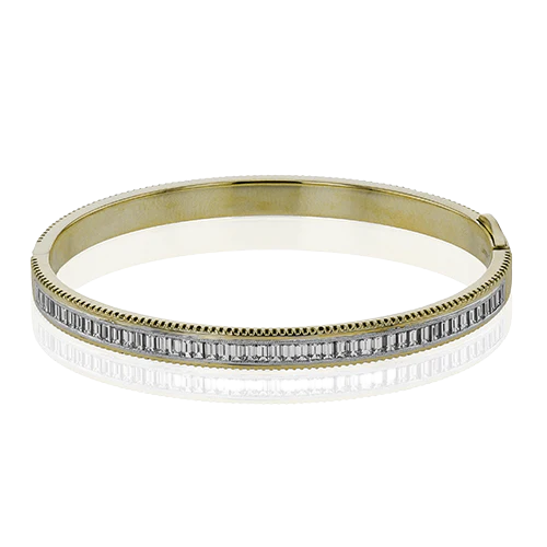 Simon G  Bangle in 18k Gold with Diamonds